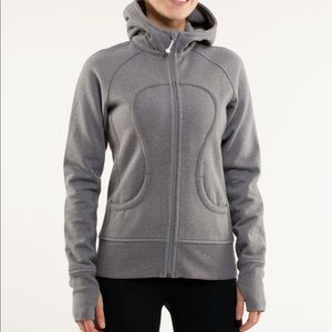 Lululemon scuba sweatshirt grey with sparkles